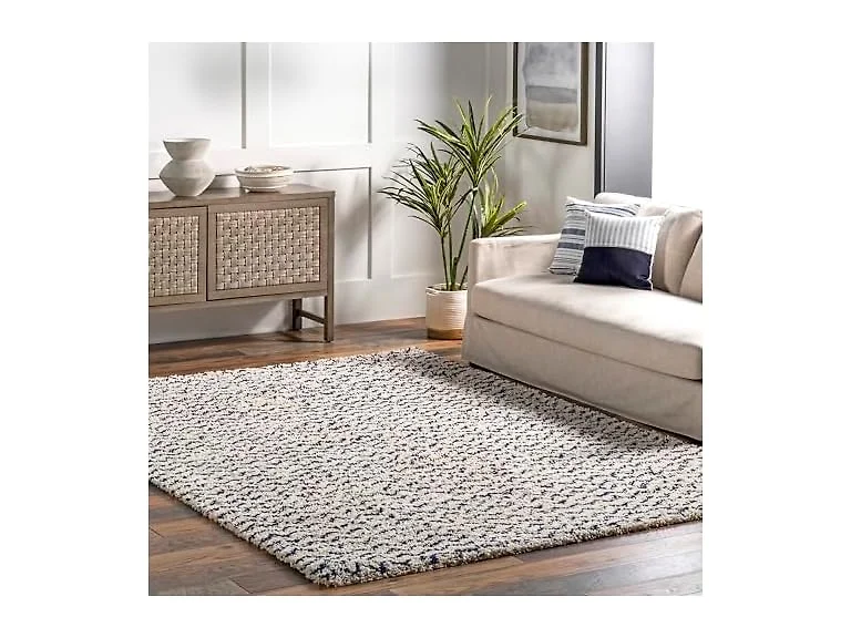 nuLOOM Cuellar Chevron Shag Rug 4x6