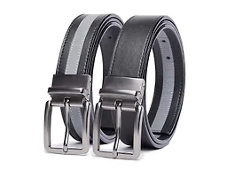ReflectBelt CB-2PK-ReflectBelt-M M (32-36) Mens 2in1 Reflective/Black Utility Belt 2-Pack Black