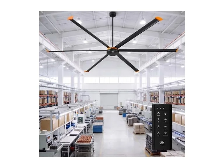 Parrot Uncle F8021BK-NL Industrial Ceiling Fan