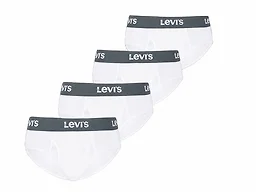 LEVI'S LGP-701231347-1pk-WH-S Small Mens Solid Basic Briefs 