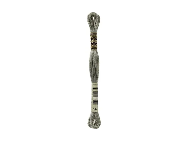 DMC 6-Strand Embroidery Cotton Floss, Medium Beaver Grey