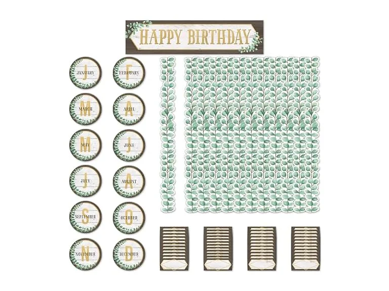 Teacher Created Resources Eucalyptus Happy Birthday