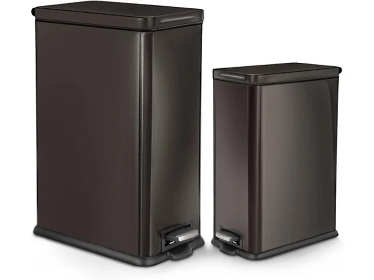 8 & 2.5 Gallon Slim Trash Can Set