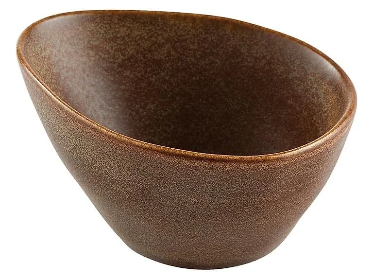 47th & Main Glazed Ceramic Egg Shaped Angled Serving Dish