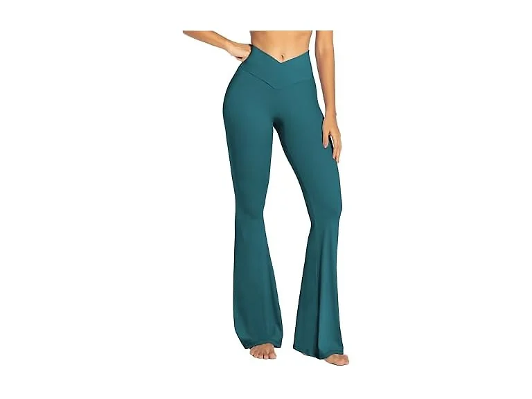 Sunzel Flare Leggings 32in M Forest Green