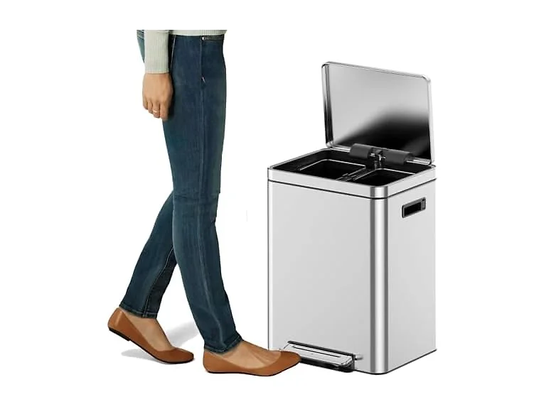 MOVECOM 4 Gal Step-On Trash Can