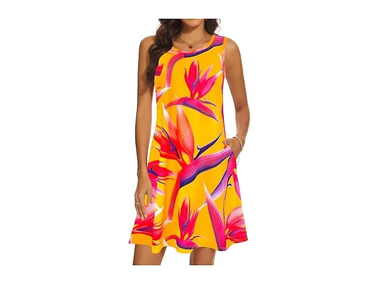 Moskill Women (S) Summer Dresses Casual Ups Dress