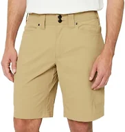 Amazon Basics Men's Relaxed Fit Hybrid Utility Workwear Shorts, Light Brown, 34