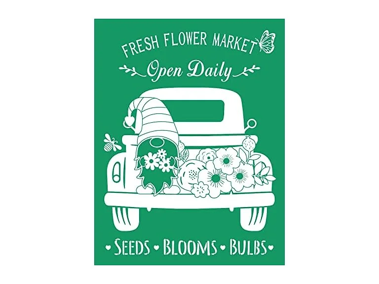 DGAGA Fresh Flowers Market Silk Screen