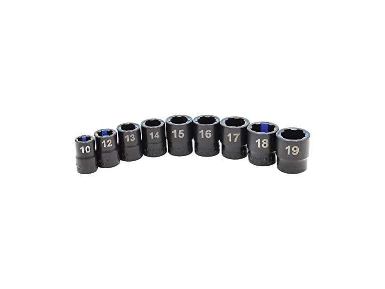 MichaelPro 9Pc Oxide Cushion Grip Sockets