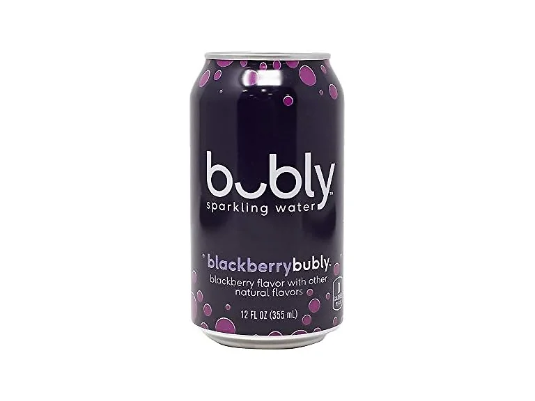 1CT Bubly Sparkling Water, Blackberry, 12 Ounce