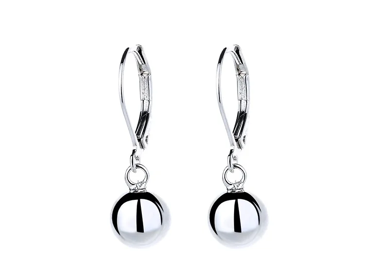 Sterling Silver Drop and Dangle Sphere