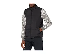 Amazon Essentials Men's Midweight Fleece-Lined Insulated Puffer Vest, Black, Medium