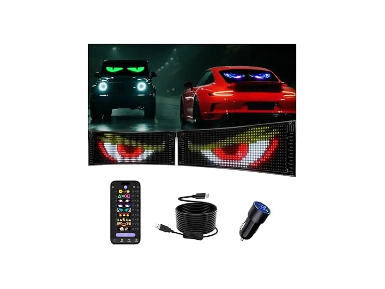 JDVOOTD Devil Eyes Car Windshield LED