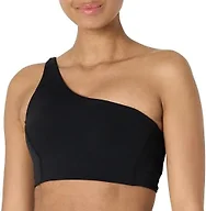 Amazon Essentials Women's Formflex One Shoulder Sports Bra Black X-Large