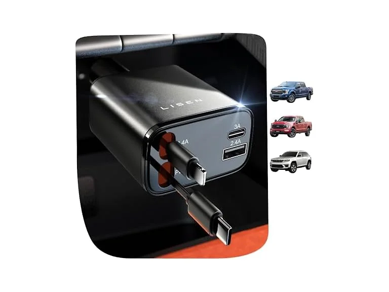 LISEN Retractable Car Charger