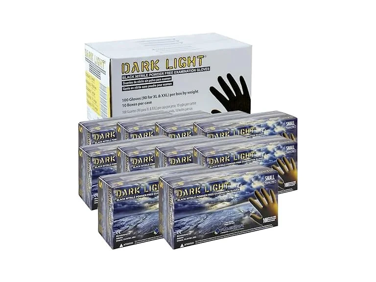Adenna Dark Light Bulk Disposable Nitrile Gloves (Open Box)
