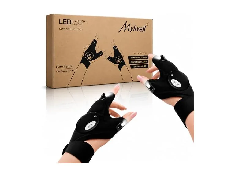 Mylivell CON-02 LED Flashlight Gloves