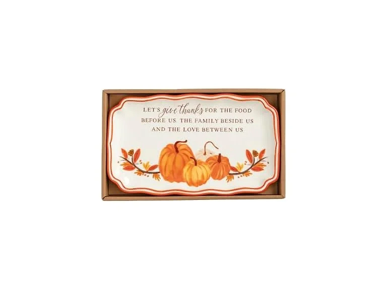 Mud Pie Thanksgiving Sentiment Plate