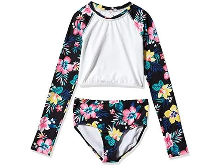 Kanu Surf Girls Long Sleeve Rashguard UPF 50+ Set