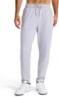Reebok Men’s Fleece Pant, Standard Fit, 30” Inseam, Midweight Cotton-Poly Fabric, Grey Heather, Large