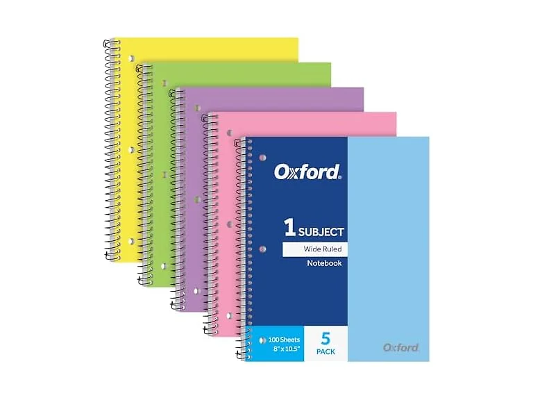 Oxford Oxford 1 Subject Spiral Notebook, Green