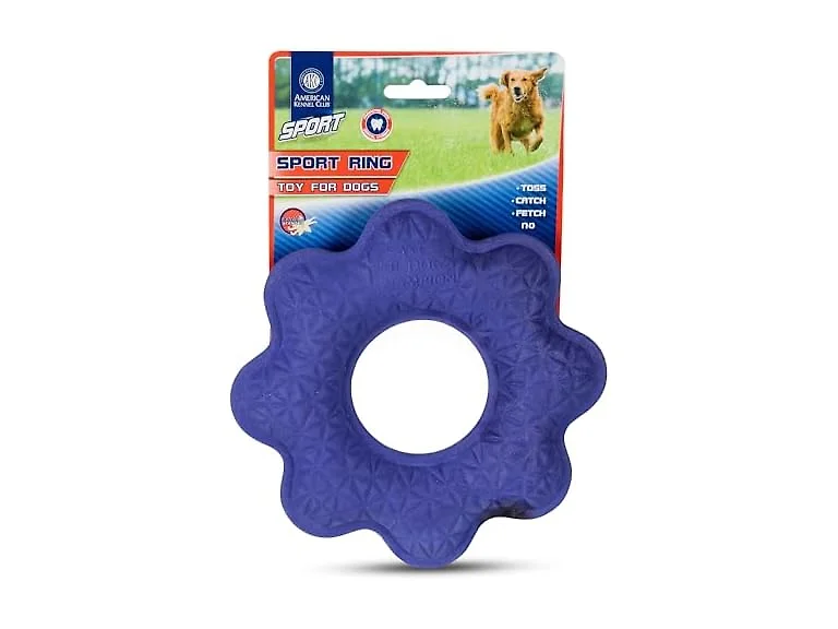 American Kennel Club AKC Sport Wavy Ring Dog Chew Toy