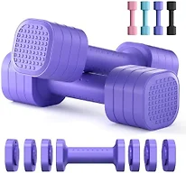 Zempox W0097 Adjustable Dumbbell Set Purple