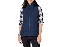 Amazon Essentials Women's Mid-Weight Puffer Vest, Navy, XX-Large
