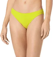 Amazon Essentials Women's Classic Full Coverage Bikini Swimsuit Bottom, Lime Green, Large
