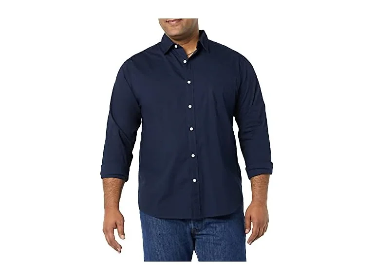 Amazon Essentials Men's Poplin Stretch Shirt