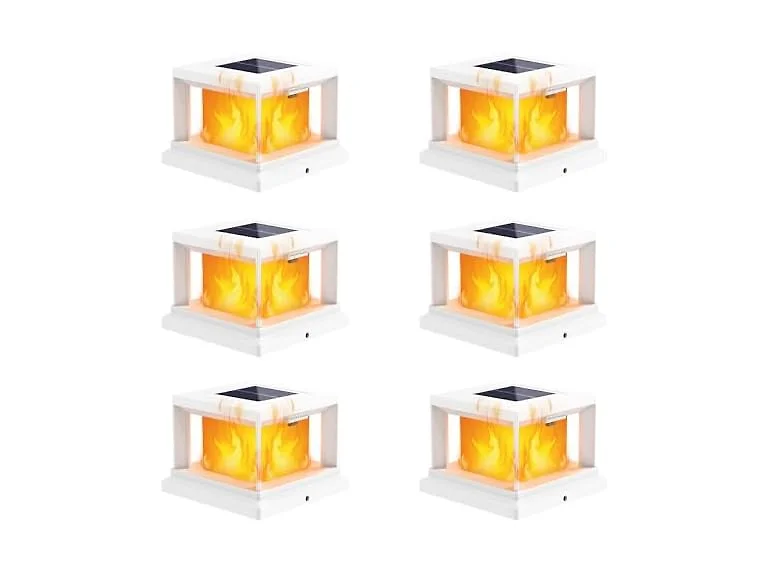 Brightever Solar Post Cap Flame Light Outdoor