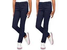 2PK Girls Stretch Pencil Uniform Pants