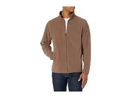 Amazon Essentials Men's Men's Full-Zip Polar Fleece Jacket Outerwear, -Dark Brown Heather, Medium