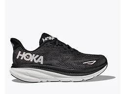Hoka 1127896-BWHT 6 Hoka Clifton 9 Women's Shoes Black/White