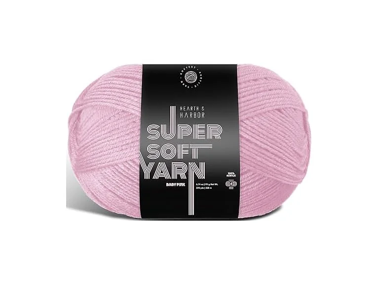 Acrylic Yarn for Crocheting & Knitting Baby Pink