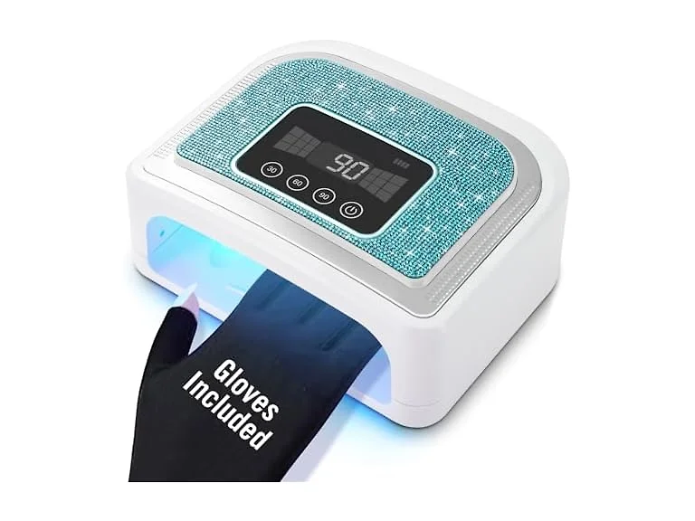 Aedavey Cordless UV Nail Lamp Sparkly Blue