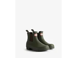 Hunter WFS2078RMA-DOV 6 Hunter Original Chelsea Women's Boots Dark Olive Dark Olive