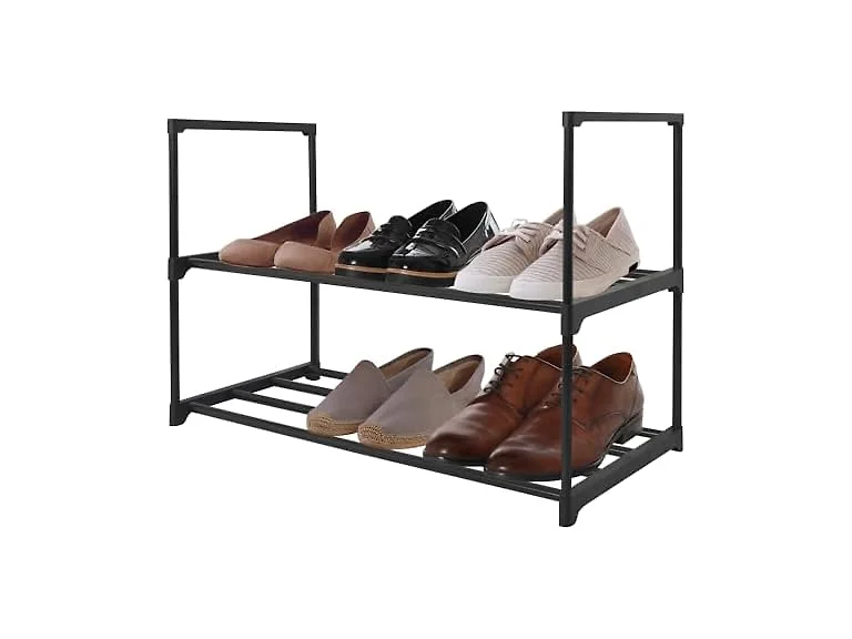 Americanflat 17x26.5 Shoe Organizer - 2 Tier Shoe Rack 