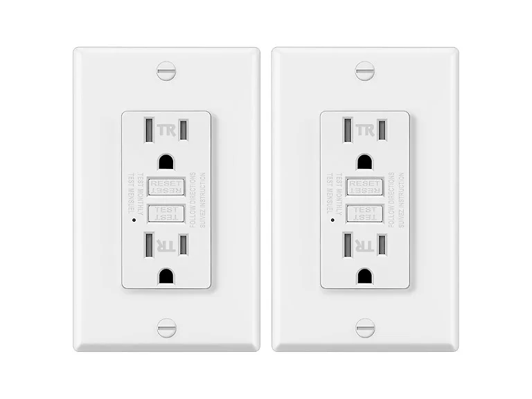 ELECTECK 2 Pack GFCI Outlets 15A