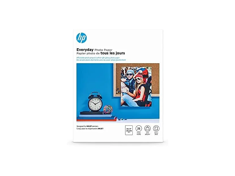 HP HP Everyday Photo Paper, Glossy, 8.5x11