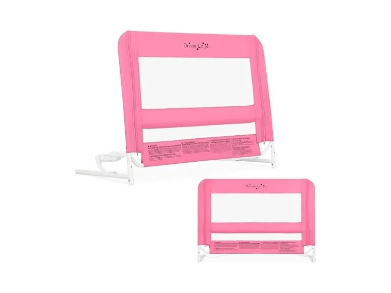 Dream On Me Mesh Bed Rail, Pink