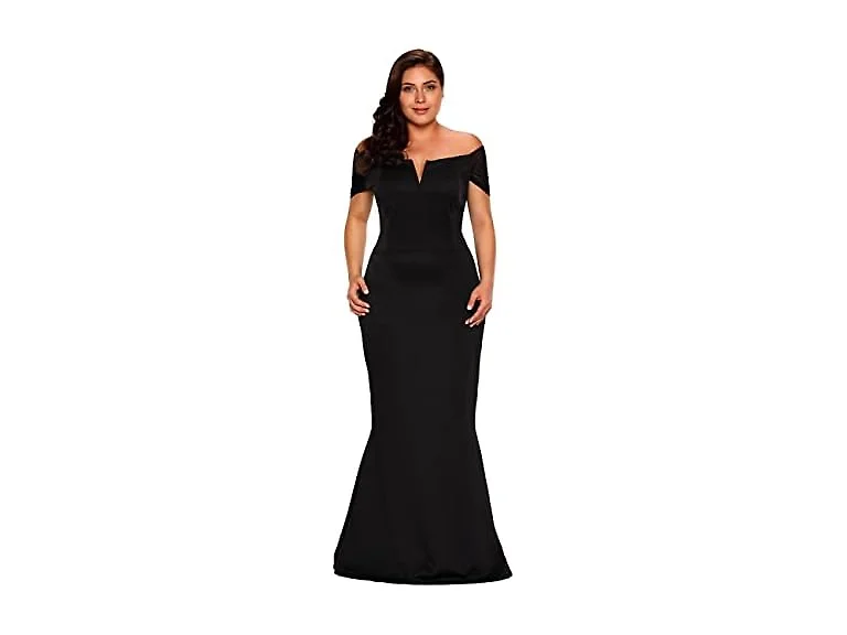 Lalagen Women (XL) Off Shoulder Long Formal Dress