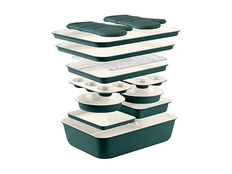 Nonstick Stackable Bakeware Set, 13 Pcs