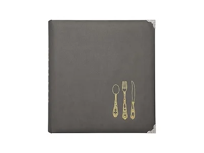C.R. Gibson Leatherette Lined Recipe Notebook