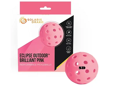 12 Pack Outdoor Pink Pickleballs