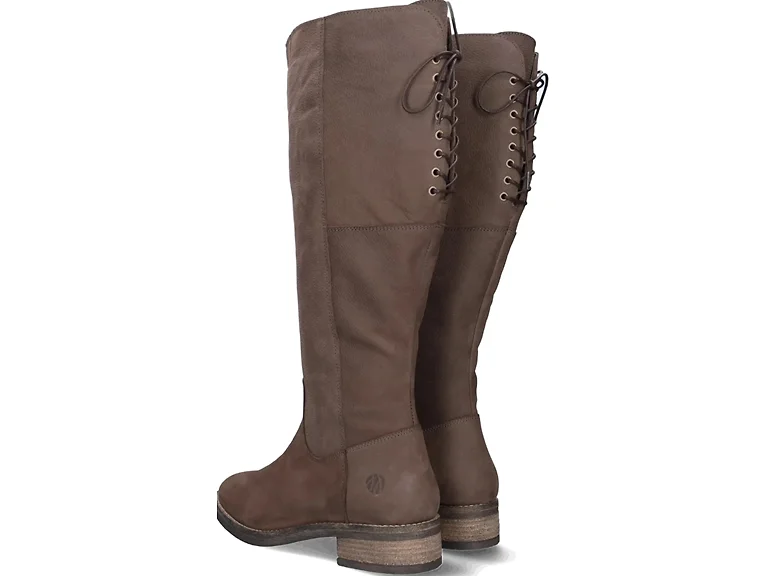 Nubuck Leather Knee High Boots