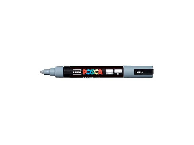 Posca Acrylic Paint Marker, PC-5M Medium tip, Grey