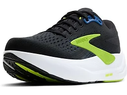 Brooks Ghost Max 3 Men's Shoes, Black/Navy/Acid Lime, 7.5