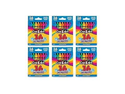 Cra-Z-Art Bulk Crayons, 6 Packs of 16 Count
